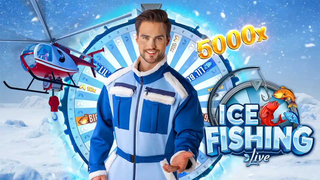 Ice Fishing, juego de casino en vivo de Evolution en Atlantic Casino