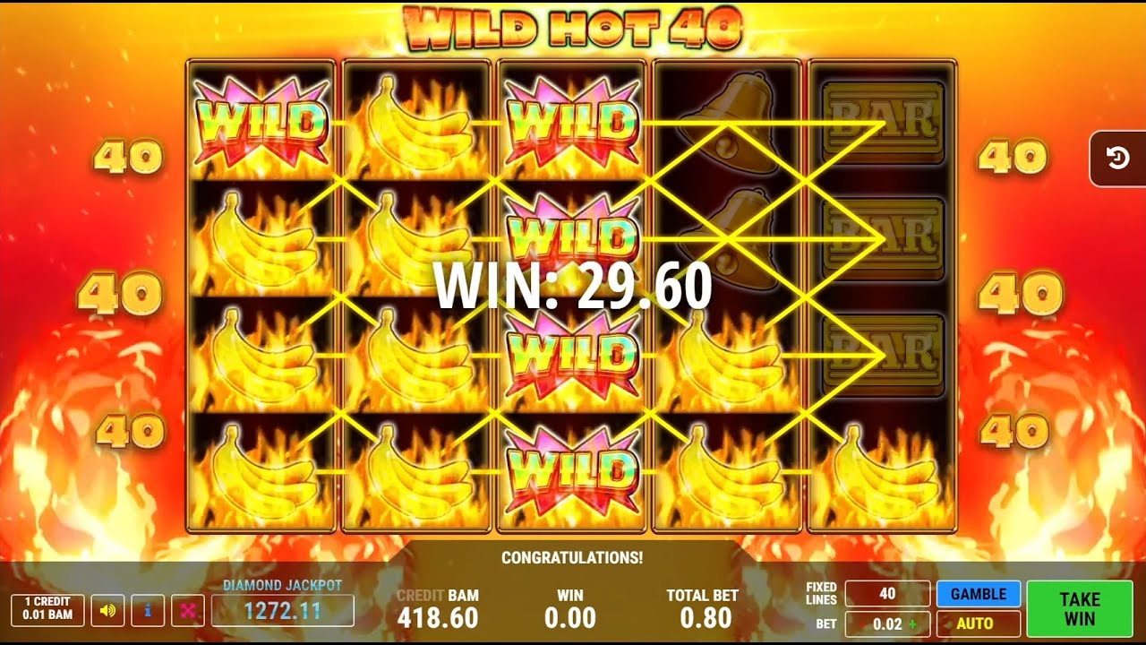 Tragamonedas de frutas Wild Hot 40 de Fazi en Atlantic Casino